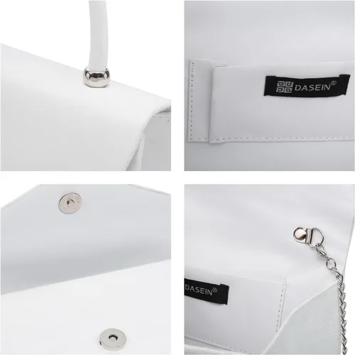 Vista 111 de Dasein Bolso de noche para mujer, embragues de fiesta, bolsos de boda, cóctel, baile de graduación, bolsos con purpurina esmerilada