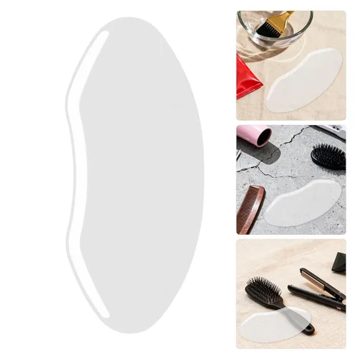 Vista 8 de 100pcs Plastic Hairdressing Face Shield for Salon Hair Trimming