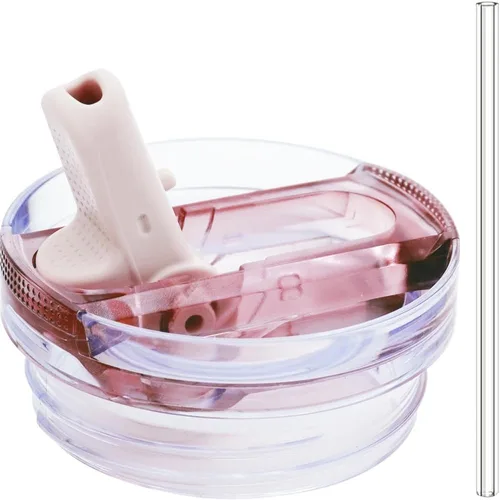 Vista 10 de Dreamfocus Tapa de Pajita Abatible a Prueba de Fugas de 14 oz Repuesto para Vaso Stanley de 14 oz Quencher H2.0 y ProTour Azur