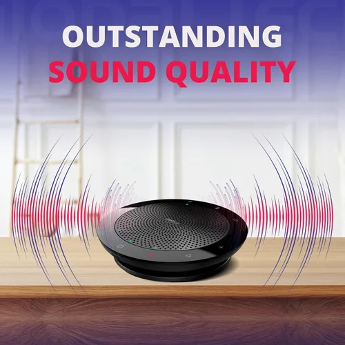 Vista 4 de Speak 510+ MS Altavoz Bluetooth con micrófono – Altavoz para computadora, tableta, teléfono inteligente, versión de equipos con dongle Bluetooth