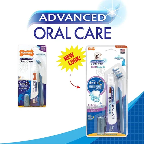 Vista 3 de Nylabone Advanced Oral Care Senior Dog Kit dental para perros pequeños