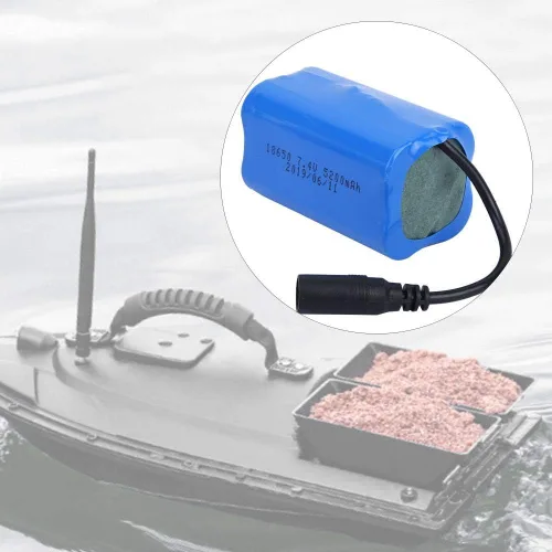 Vista 4 de Dilwe Batería de barco RC, batería de actualización de barco RC compatible con Flytec 2011-5 barco de cebo de pesca al aire libre