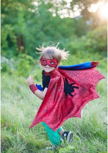 Vista 3 de Creative Education Spider Cape Set con máscara y pulseras tamaño pequeño