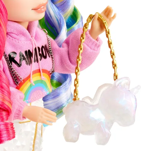 Vista 6 de RAINBOW HIGH Creative Crystals Amaya - Muñeca modelo arcoíris de 11.0 in con accesorio de cristal, kit de bricolaje, anillo para ti, juego