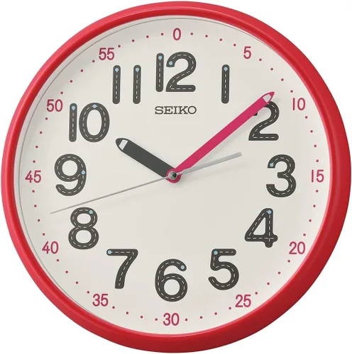 Vista 5 de SEIKO QXA793LLH Time Tutor Reloj sin tictac, azul, 12 pulgadas
