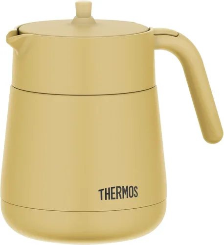 Vista 8 de Thermos TTE-450 BW Vacuum Insulated Teapot with Strainer, 15.2 fl oz (450 ml), Brown
