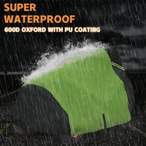 Vista 6 de Cubierta para tractor de césped impermeable, resistente y pesada, compatible con plataformas de cortacésped de hasta 54", poliéster Oxford 600D