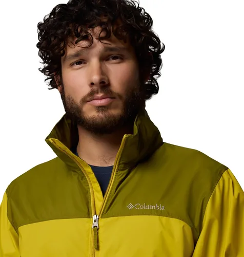 Vista 5 de Columbia Chaqueta impermeable Glennaker Lake II para hombre Musgo antiguo/verde musgo