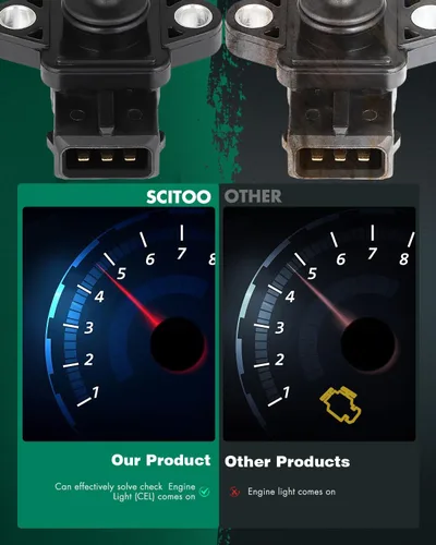 Vista 5 de SCITOO Sensor de presión absoluta del colector MD305600 apto para Mitsubishi para Galant 1996-2003 para Eclipse 1995-2003 para Mirage para Diamante