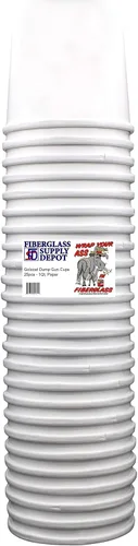 Vista 3 de Fiberglass Supply Depot Copas de pistola de gel 25pc -1Qt Paper Cups