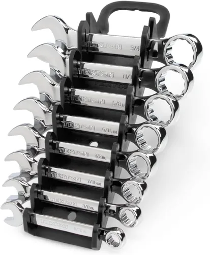 Vista 2 de TEKTON wrn01066 Stubby llave combinada establecer con tienda y Go Keeper, 5/16 – 3/4 de pulgada, 8