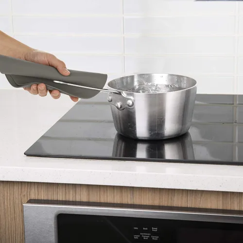 Vista 4 de PrepSolutions Multialfombrilla compacta para microondas, 9.5 pulgadas, gris – Protector de salpicaduras de alimentos para microondas y salvamanteles