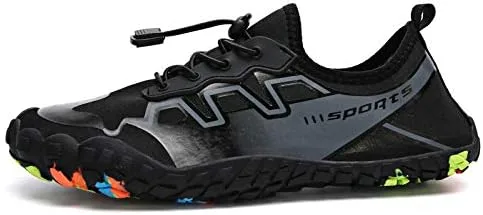 Vista 2 de VASHOP Zapatos de agua para hombre y mujer, secado rápido, zapatos descalzos para playa, natación, surf, yoga