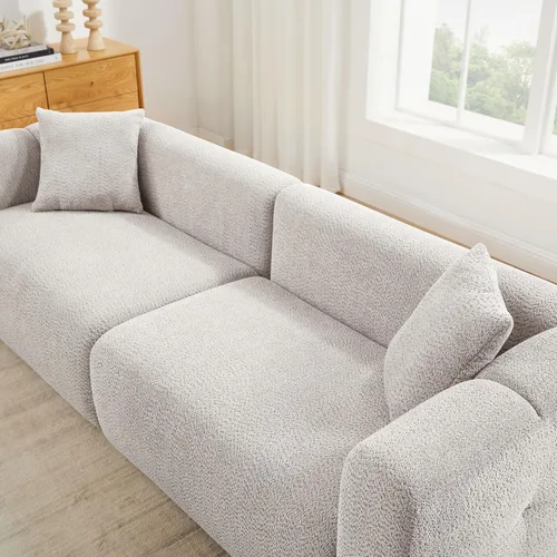 Vista 3 de VANOMi Juego de sofá modular seccional extragrande en forma de nube con sofá de 95" y sillones de 42" para sala de estar, juego de muebles tapizados