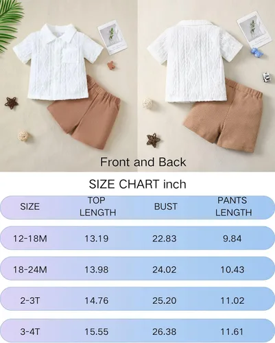 Vista 76 de Conjunto de ropa de verano para bebé y niño, camiseta de manga corta de algodón, pantalones cortos de dinosaurios, conjunto de ropa para niño