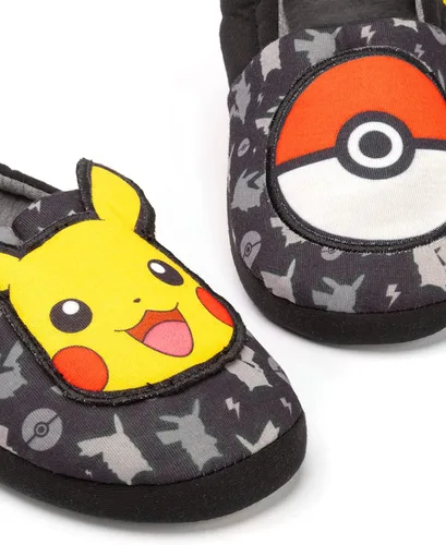 Vista 6 de Pokemon Pikachu - Pantuflas para niños y niñas con personajes 3D, Amarillo