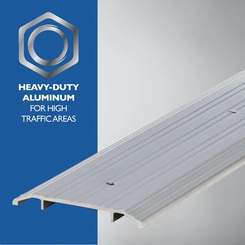 Vista 4 de M-D Building Products 11502 - Umbral comercial de aluminio resistente, protección contra corrientes de aire, fácil de cortar e instalar