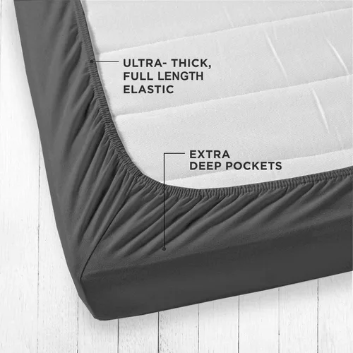 Vista 4 de Mattress-Homes Sábanas de algodón Giza tamaño Queen, sábanas de algodón egipcio Giza, sábanas de algodón egipcio de Giza, juego de sábanas