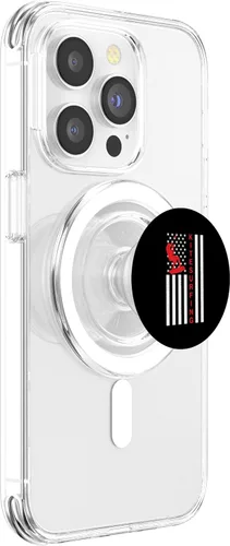 Vista 3 de American Flag Kite Funny Patriotic Kitesurfer USA Kitesurf PopSockets MagSafe PopGrip for iPhone