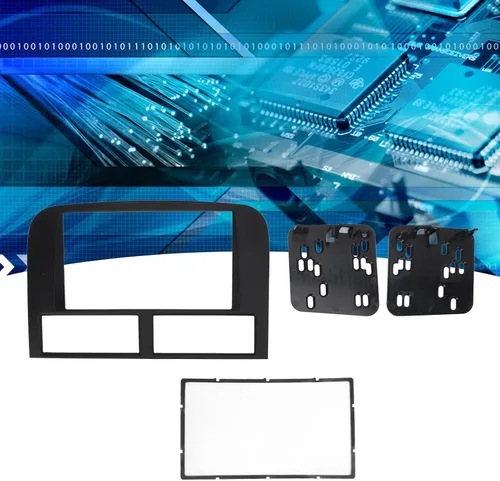 Vista 3 de Qiilu Kit de ajuste de tablero de automóvil, panel de radio estéreo para automóvil, kit de ajuste de instalación de tablero de instrumentos de 2
