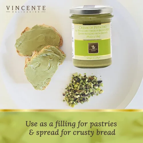 Vista 4 de Vincente Delicacies - Pasta de pistacho para pan, pastelería, helado y postre (7.05 onzas, paquete de 2)