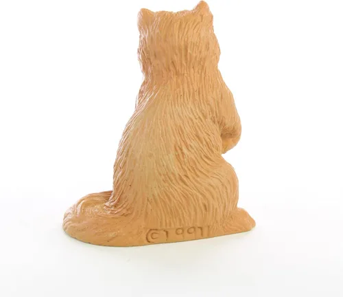 Vista 2 de Figura de gato en miniatura persa roja