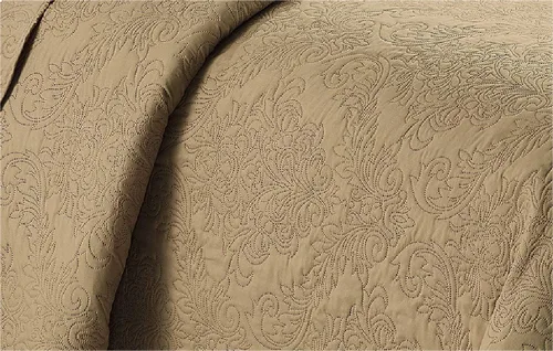 Vista 2 de Home Collection - Elegante juego de colcha en relieve, tamaño grande, color liso