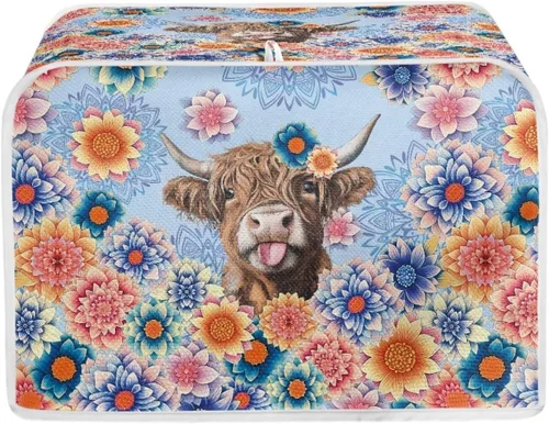 Vista 27 de Talayituse Autumn Maple Leaf Print Toaster Cover 2 Slice Bread Toaster Oven Cover Washable Toasters Dust Covers Kitchen Small Appliance Covers