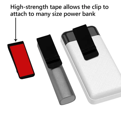 Vista 3 de Geekria VR Power Bank Organizer Compatible with Meta Quest 32 Pro, VR Link Cable Clips, Virtual Reality Game Accessories