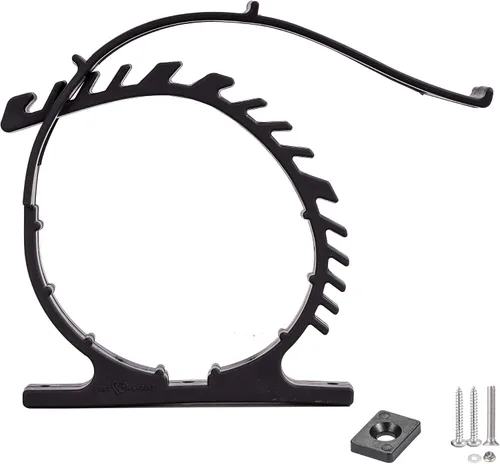 Vista 12 de SINOKING Abrazadera de goma de montaje en pala para asegurar equipos de 1-1/4" a 1-3/8" de diámetro para el hogar, garaje, barco, RV, ATV