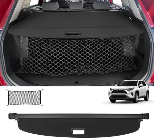 Vista 22 de Sze Cubierta de carga para Jeep Grand Cherokee 2022 2023 2024 2025 2026 (2 filas; WL) 4XE retráctil para maletero, cubierta de seguridad negra