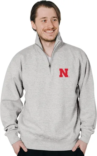 Vista 13 de Blue 84 Sudadera con cremallera de un cuarto para hombre de la NCAA
