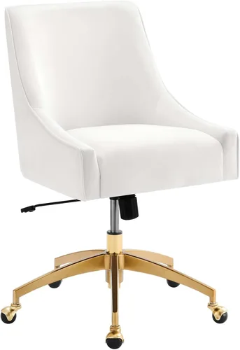 Vista 10 de Modway Discern Performance - Silla de oficina giratoria de terciopelo en color gris