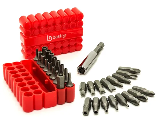 Vista 4 de Bastex Juego de puntas para tornillo de seguridad a prueba de manipulaciones, de presión, de cabeza hexagonal