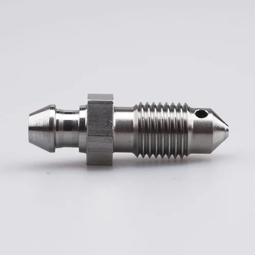 Vista 2 de AC PERFORMANCE -3 AN Tornillos de purga de rosca de acero inoxidable 3/8 x 24 para pinza de freno y embrague