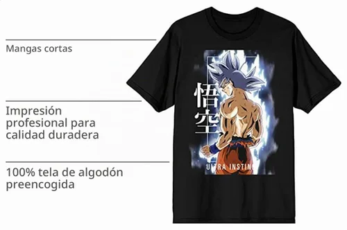 Vista 4 de Dragonball Z Super Ultra Instinct Camiseta de cuello redondo para hombre