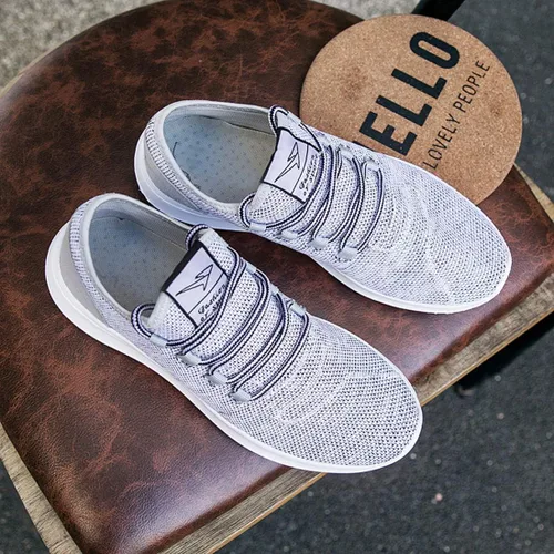 Vista 7 de KEEZMZ - Zapatos deportivos modernos y transpirables para hombres, zapatos ligeros para correr de malla, con una suela suave, estilo casual