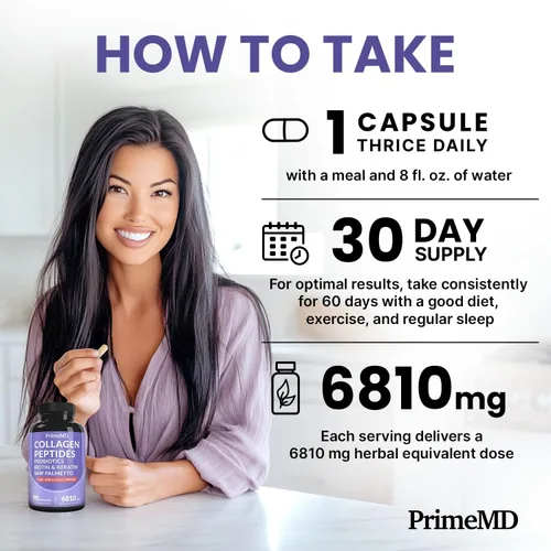 Vista 6 de Vitaminas 27 en 1 para la piel y las uñas (6810 mg) con biotina 10000mcg – Suplementos de colágeno para hombres y mujeres – Suplementos de queratina