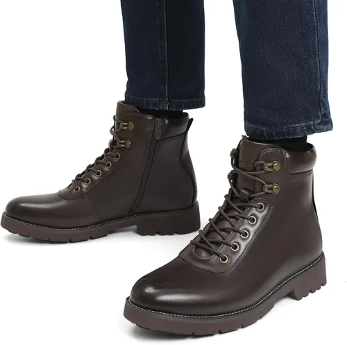 Vista 7 de Bruno Marc Botas de motocicleta para hombre, botas de vestir Oxford 2.0