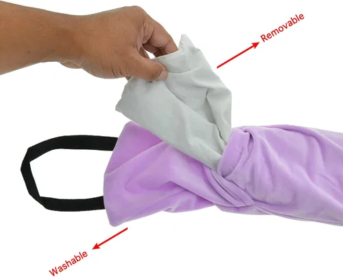 Vista 5 de Envoltura para el cuello de lavanda, tratamiento de terapia muscular caliente o fría de tensión y dolor para relajación aromática y alivio natural