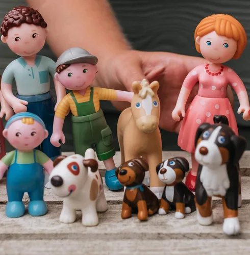 Vista 5 de Haba Little Friends perro Lucky con Doghouse & Huesos de madera
