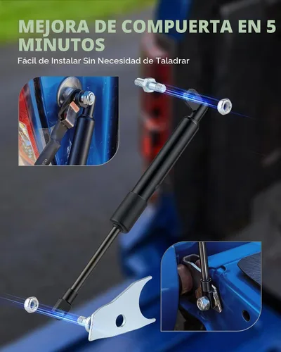 Vista 4 de OMT - Amortiguador de asistencia para puerta trasera de camión compatible