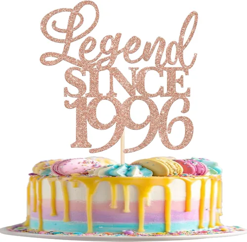 Vista 52 de Rsstarxi 1 paquete de decoración de pastel con purpurina de leyenda desde 2012 para decoración de tarta de cumpleaños 13 años para decoración