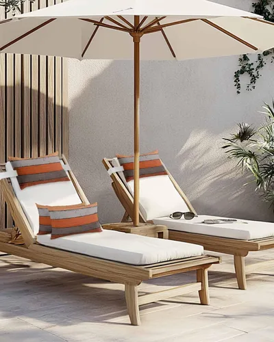 Vista 5 de Paquete de 2 fundas de almohada lumbares de madera rústica de granero color naranja degradado, juego de fundas de almohada impermeables