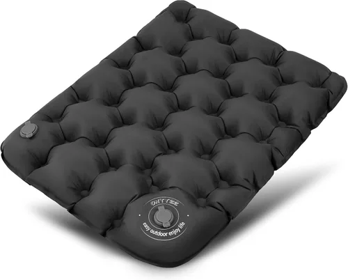 Vista 20 de ONTYZZ Cojín inflable para asiento de avión, ligero 2 piezas Negro