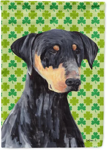 Vista 131 de Caroline's Treasures SS4442GF Affenpinscher Bandera de jardín con retrato de trébol del día de San Patricio para buzón, bandera decorativa