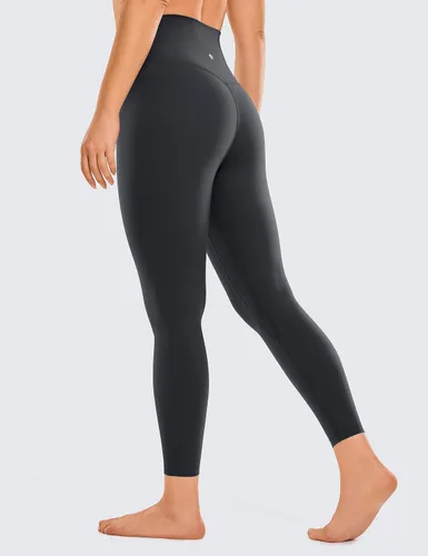 Vista 37 de CRZ YOGA Leggings de entrenamiento para mujer con sensación de desnudez cepillada de 25 pulgadas, pantalones de yoga de compresión de cintura alta