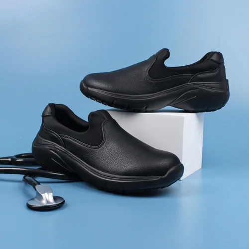 Vista 6 de Hawkwell Women's Slip on Lightweight Lycra Nursing Shoes Comfortable Slip Resistant Work Shoes