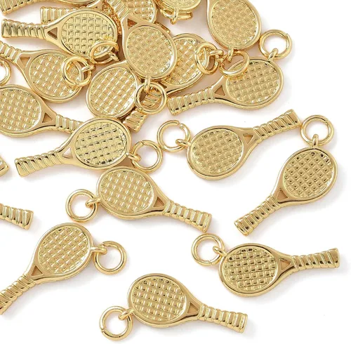Vista 18 de UR URLifeHall 10 dijes de galletas de la fortuna, chapados en oro de 18 quilates y latón para hacer aretes, collares y pulseras