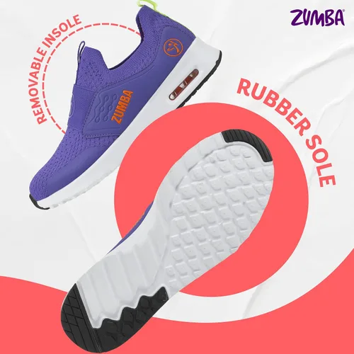 Vista 3 de Zumba Tenis de caña baja para mujer, sin cordones